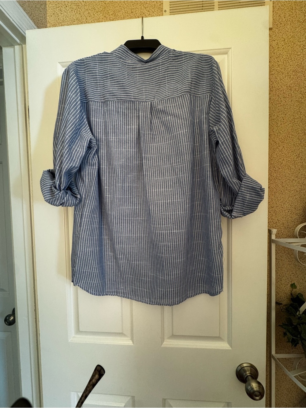 Blue Striped Men’s Shirt - Lightweight Casual Button-Up
